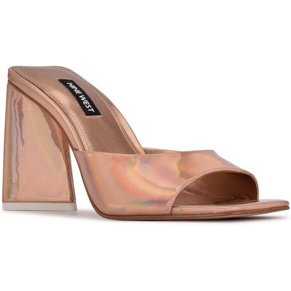 Nine West Yougo Heeled Slide Sandals - Picture 1 of 2